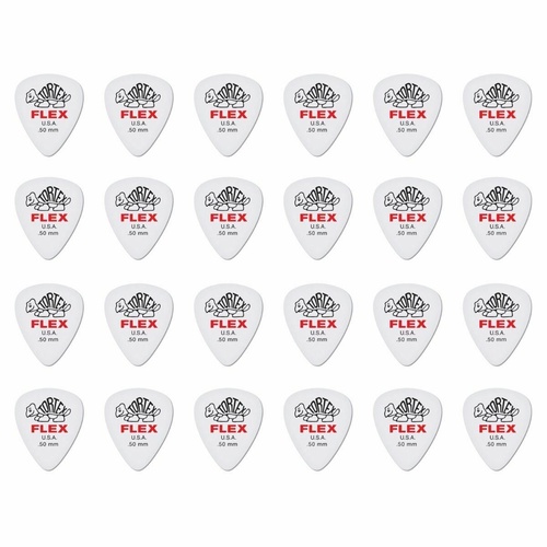 24 x Dunlop Tortex FLEX 0.50MM Gauge Guitar Picks 428R Plectrums