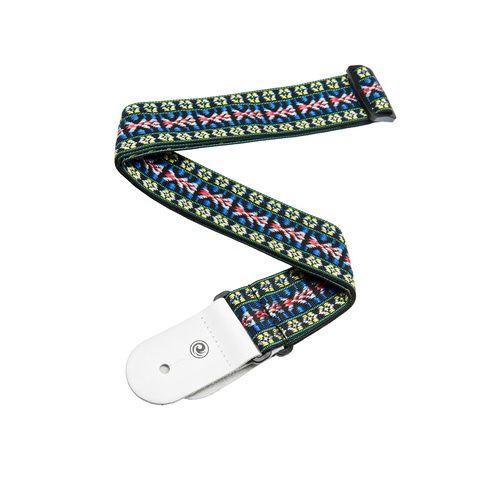 Planet Waves Woven Guitar Strap, Hootenanny Yellow/Red/Blue