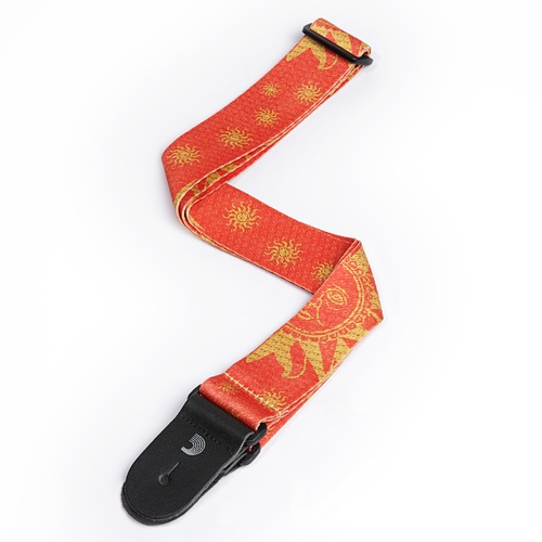 D'Addario 2 Inch Polyester Sun Design Strap