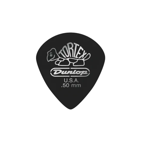 Jim Dunlop 0.50MM Tortex Black Gold Jazz Guitar Pick  (Single)