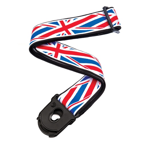 Planet Waves Planet Lock Guitar Strap, Union Jack