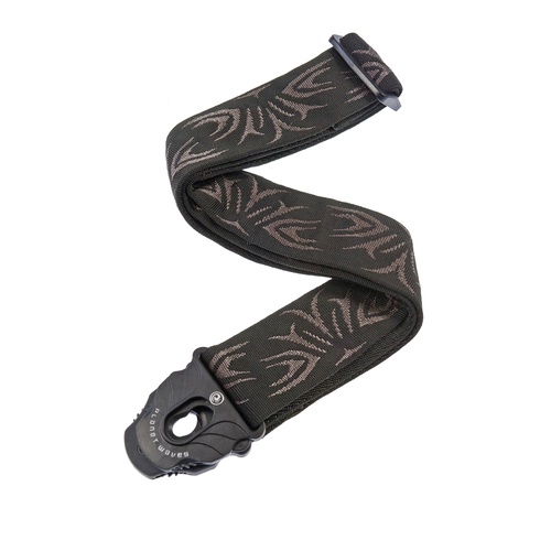 Planet Waves Planet Lock Guitar Strap, Black/Grey Tattoo