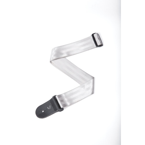 Planet Waves Seat Belt Guitar Strap,  Silver