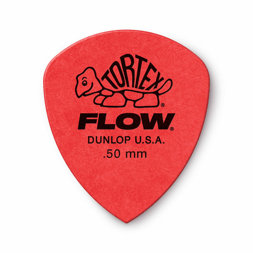 6 x Jim Dunlop Tortex FLOW 0.50MM Gauge Guitar Picks 558R Plectrums