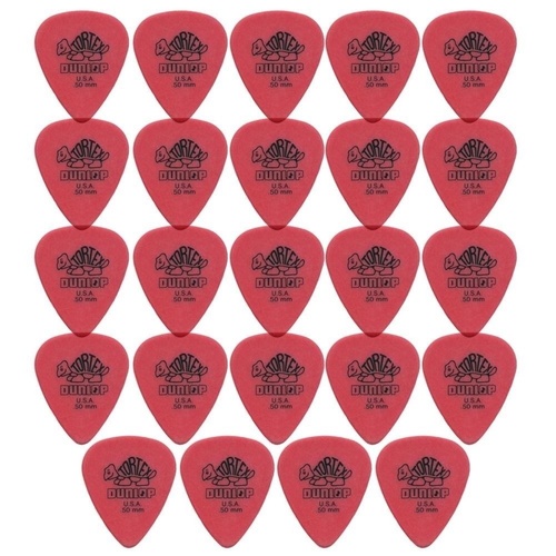 24 x Jim Dunlop Tortex Standard 0.50mm Red Guitar Picks Bulk Bag