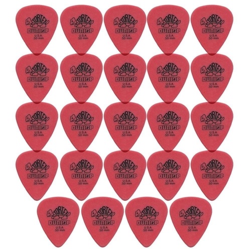 24 x Jim Dunlop Tortex Standard 0.50mm Red Guitar Picks Bulk Bag