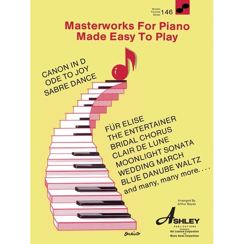 Masterworks For Piano Made Easy To Play (Softcover Book)