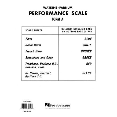 Watkins Performance Pad A Study Score
