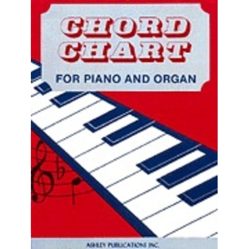 Chord Chart for Piano and Organ - Fold-Out, 2 Pages, Ashley Publications Inc.