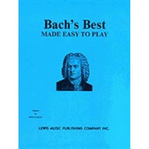 Bachs Best Made Easy To Play Easy Piano 