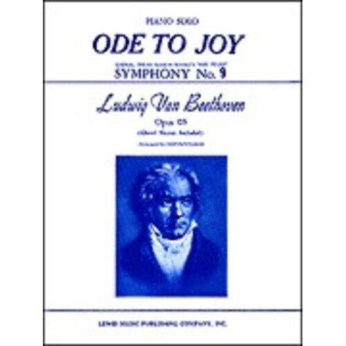 Ode To Joy (Single Music Sheet) (O/P)