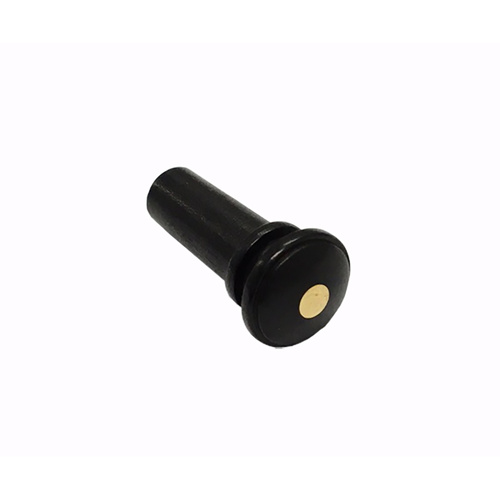 Ebony Violin Endpin with Brass Pin - 4/4-3/4, Medium Shaft, A-Quality