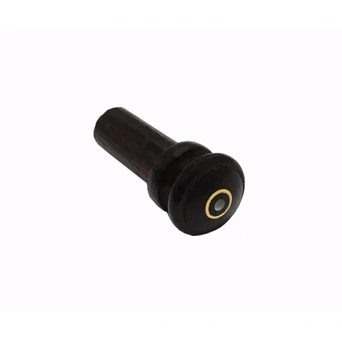 Ebony Violin Endpin with Brass Eye - 4/4-3/4 Medium Shaft A-Quality