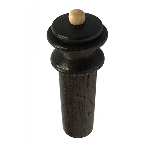 Hill-style Ebony Violin Endpin with White Ball - B Quality