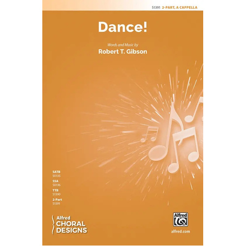 Dance! 2 Part A Cappella Sheet Music with Step Routine and Instructional Video