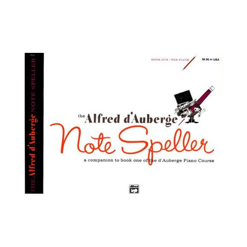 d'Auberge Piano Course Notespeller Book 1 - Writing Exercises and Puzzles