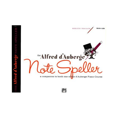 d'Auberge Piano Course Notespeller Book 1 - Writing Exercises and Puzzles