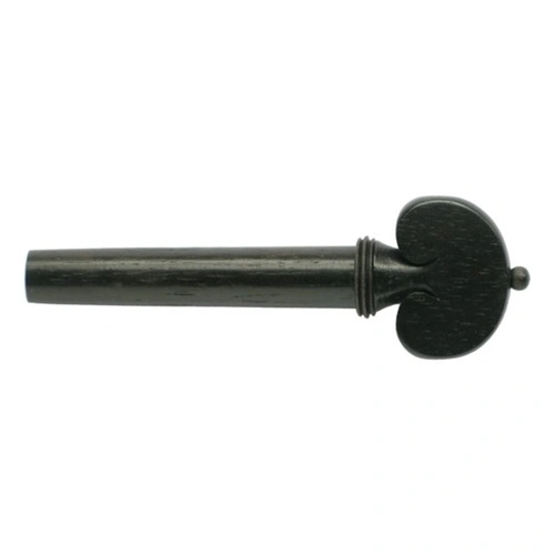 Ebony Heart Shape Violin Peg - Black Ball ('B'-quality)