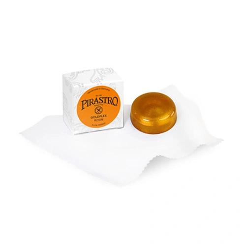 Pirastro Goldflex Violin Rosin - Premium Dark Rosin on Cloth with Elastic Tie