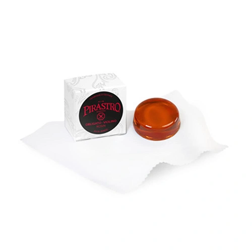 Pirastro Obligato/Violino Medium-Soft Violin Rosin with Built-In Grip and Cloth