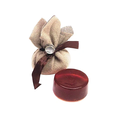 W.E. Hill & Son Light Violin Rosin - 20g Round on Cloth with Elastic Loop Tie, Made in England