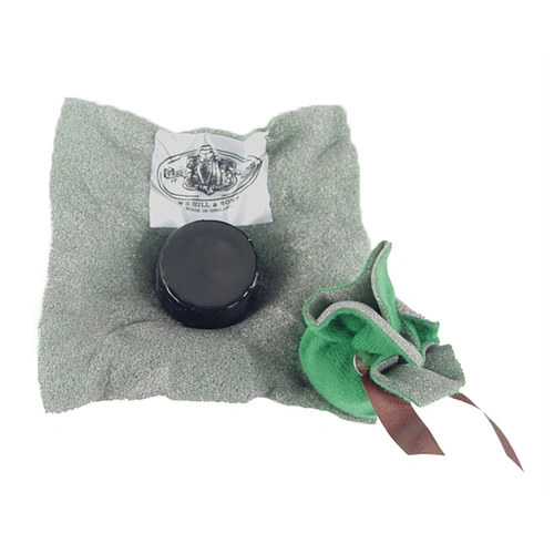 W.E. Hill & Son Dark Violin Rosin - 20g Round on Cloth with Elastic Loop Tie, Made in England