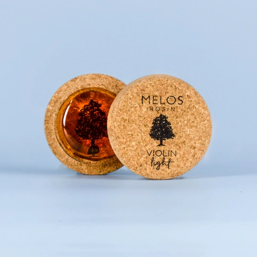 Melos Rosin Light Mini for Violin - Handmade, Soft Grip, High Temp Resistant, Silky Sound Quality