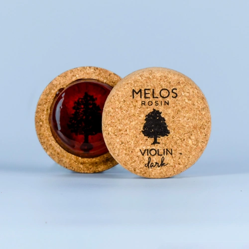 Melos Dark Rosin Mini for Violin - Handcrafted, Full-Tone Sound, High & Medium Frequencies, Low-Temperature Endurance