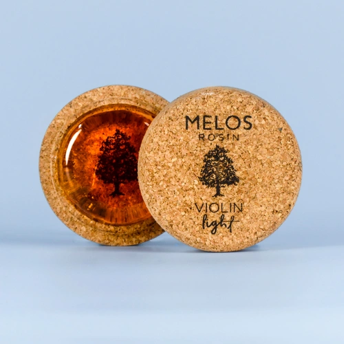 Melos Light Rosin for Violin - Handmade, Soft Grip, Warm Sound Quality, High Temp Endurance