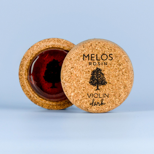 Melos Dark Rosin for Violin - High Grip, Strong Tone, Handmade, Low Temp Endurance