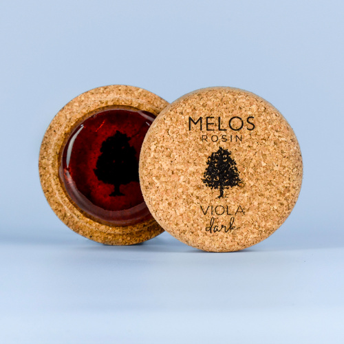 Melos Dark Rosin for Viola - Handmade, Strong Grip, Full Tone, Low Temp Endurance, No Dust, Suitable for All Bowing Techniques