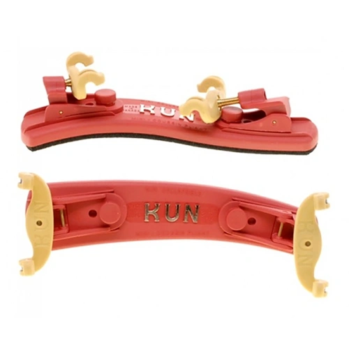 Kun Collapsible Shoulder Rest for Violin 1/4-1/16 - Red