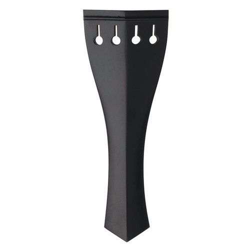 Ebony Violin Tailpiece with Black Fret - Tulip Shape