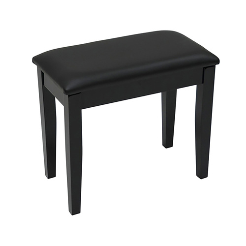 Linley Fixed Height Digital Piano Stool - Gloss Black Finish