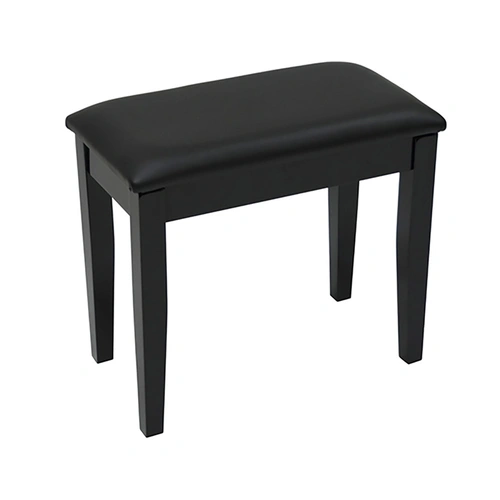Linley Fixed Height Digital Piano Stool - Gloss Black Finish