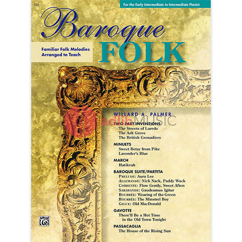 Baroque Folk Piano Sheet Music for Two or More Hands