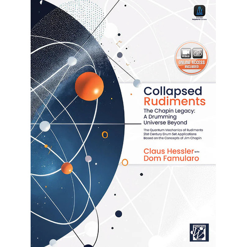 Collapsed Rudiments Drum Rudiment Book by Claus Hessler, Jim Chapin, Dom Famularo - Alfred 52418