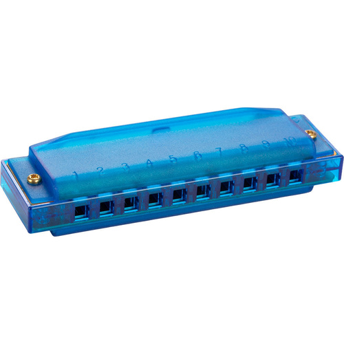 Hohner Kids Clearly Colourful Translucent Blue Diatonic Harmonica