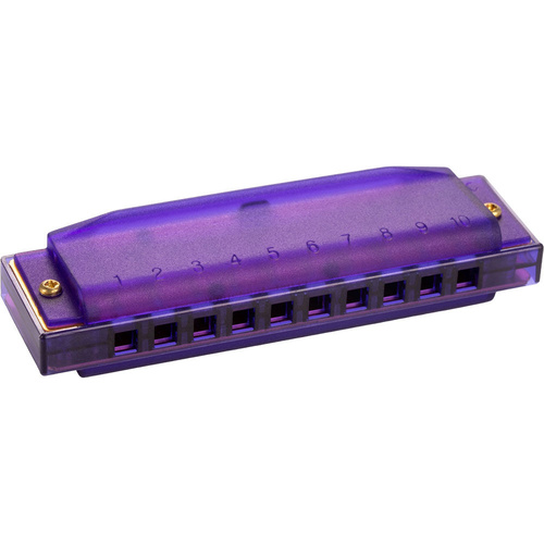Hohner Clearly Colourful Translucent Purple Diatonic Harmonica