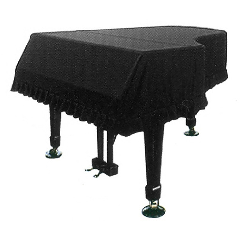 Fitted Black Cover for Grand Piano - 156cm Width, 230cm Depth, 35cm Height, 30cm Top to Keys