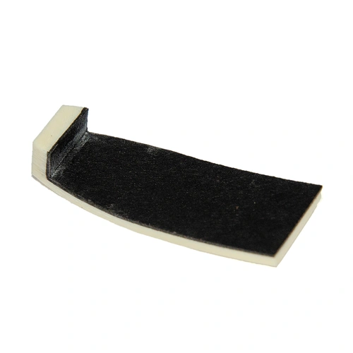 Plastic Cello Bow Tip with Fibre Lining - Bent, Made in Germany, 36.5mm Length, 14mm Width, 6.3mm Lip Height, 2.5mm Lip Width