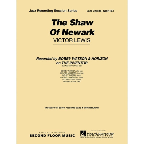 Shaw Of Newark Jazz Combo Score/Parts