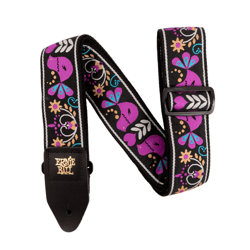 Ernie Ball Purple Bird Lupin Jacquard Strap