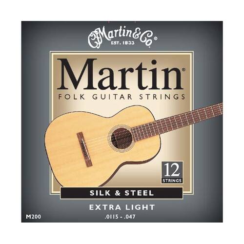 Martin Acoustic Set-Silk & Steel 12-String M200