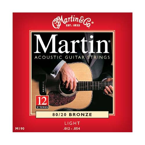 Martin Acoustic Set-Bronze 12-Str (012-052) M190