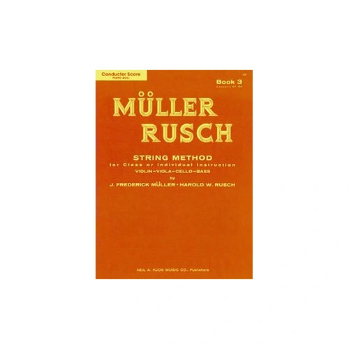 Muller-Rusch String Method Book 3 - Score/Piano Accompaniment
