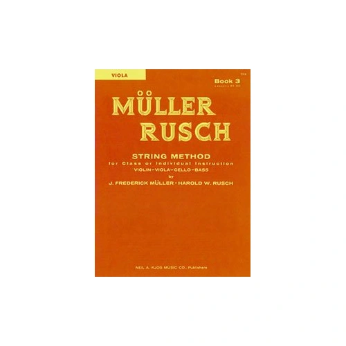 Muller-Rusch String Method Book 3 for Viola - 32 Pages - Kjos Music Company