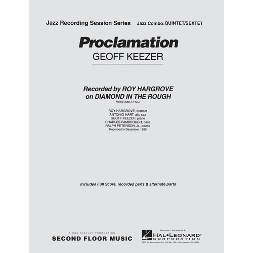 Proclamation Quintet Or Sextet Sfm4-5 (Music Score/Parts)