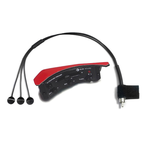 K&K UltraPure Acoustic Guitar Pickup and Preamp System with Volume Control and Phase Switch