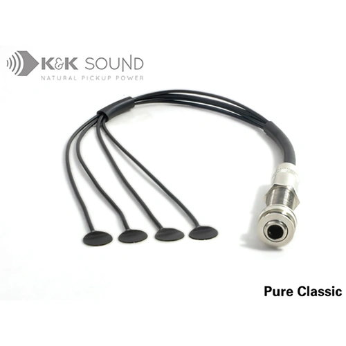 K&K Pure Classic 4-Head Passive Transducer Pickup for Nylon String Acoustic Guitars